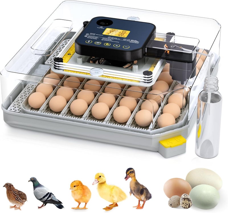 Besly 48 Egg Incubator for Hatching with Automatic Egg Turning and Humidity Control, Egg Candler, Poultry Egg Incubator for Chicken, Ducks, Goose, Pigeon, Quail, ideal for Farm, Classroom, Home - Image 1